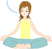  口から吐く動作をゆっくり